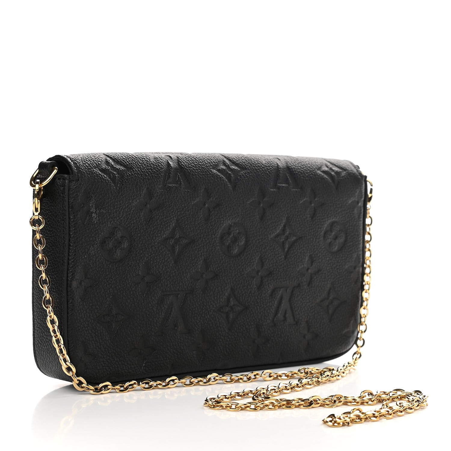 Louis Vuitton Empreinte Pochette Felicie Chain Wallet Black 4 of 12