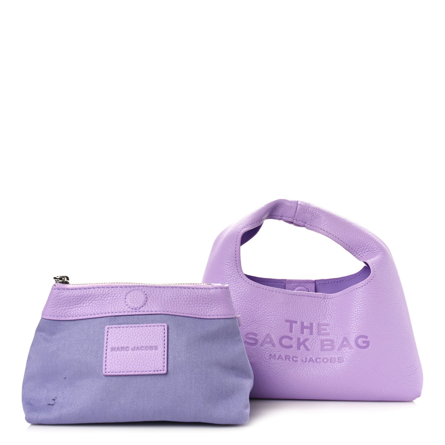 Marc Jacobs Grained Calfskin Mini The Sack Bag Wisteria 3 of 10