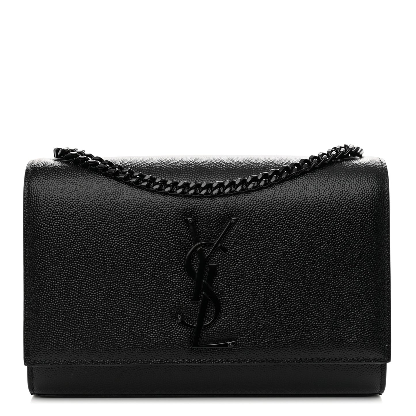 Grain De Poudre Small Monogram Monochrome Kate Satchel Black