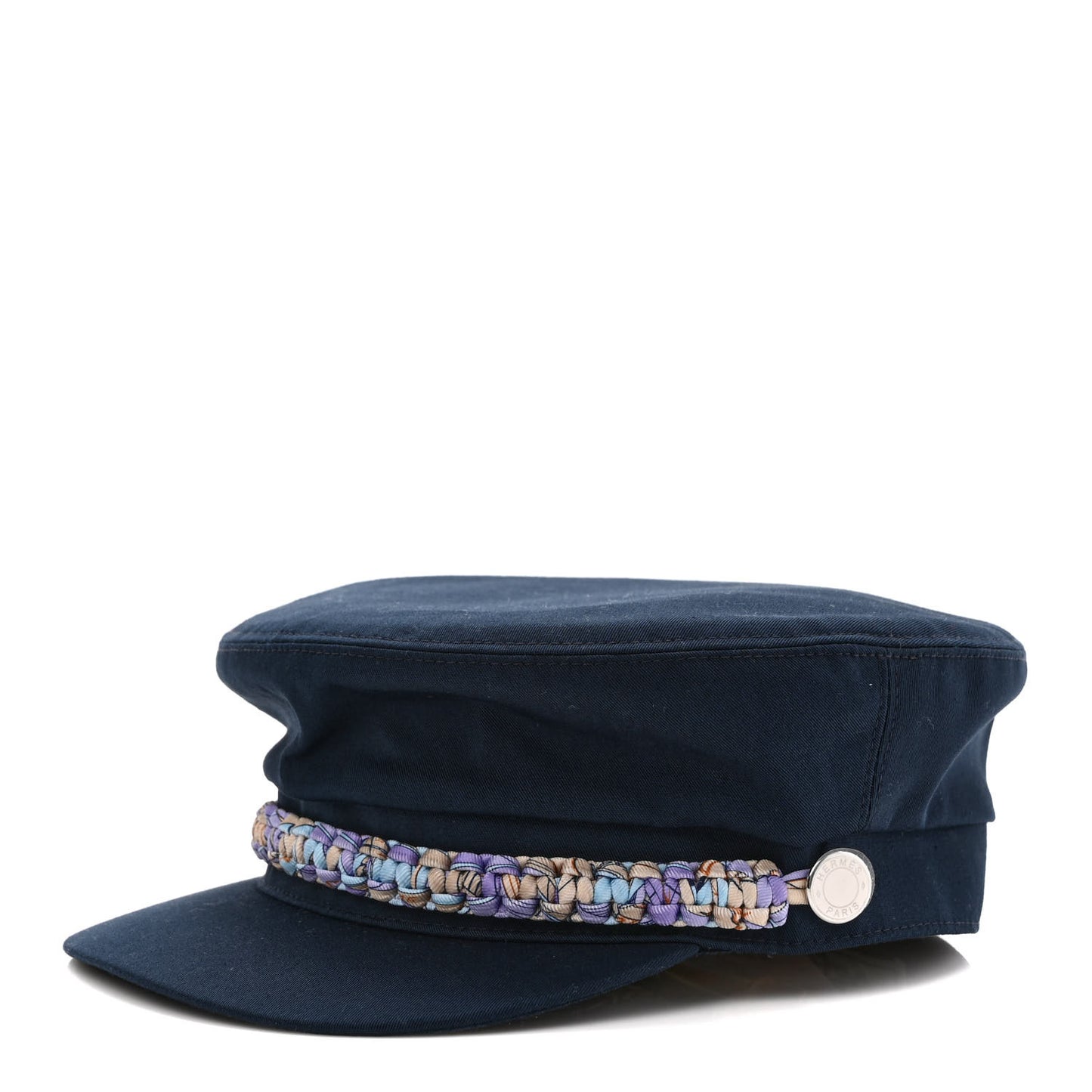 Cotton Silk Womens Deauville Cap 56 Marine Lilas