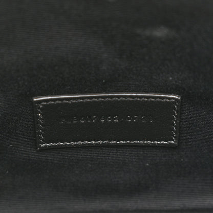 Saint Laurent Grain De Poudre Matelasse Chevron Monogram Envelope Clutch Crema Soft 7 of 12