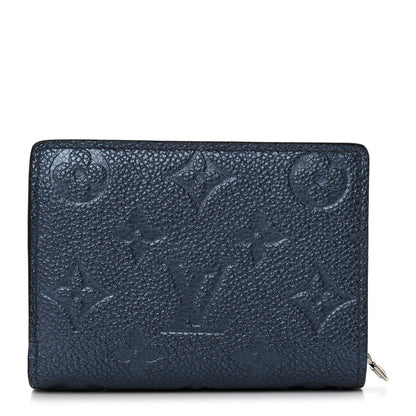 Louis Vuitton Metallic Empreinte Clea Wallet Navy Nacre 1 of 6