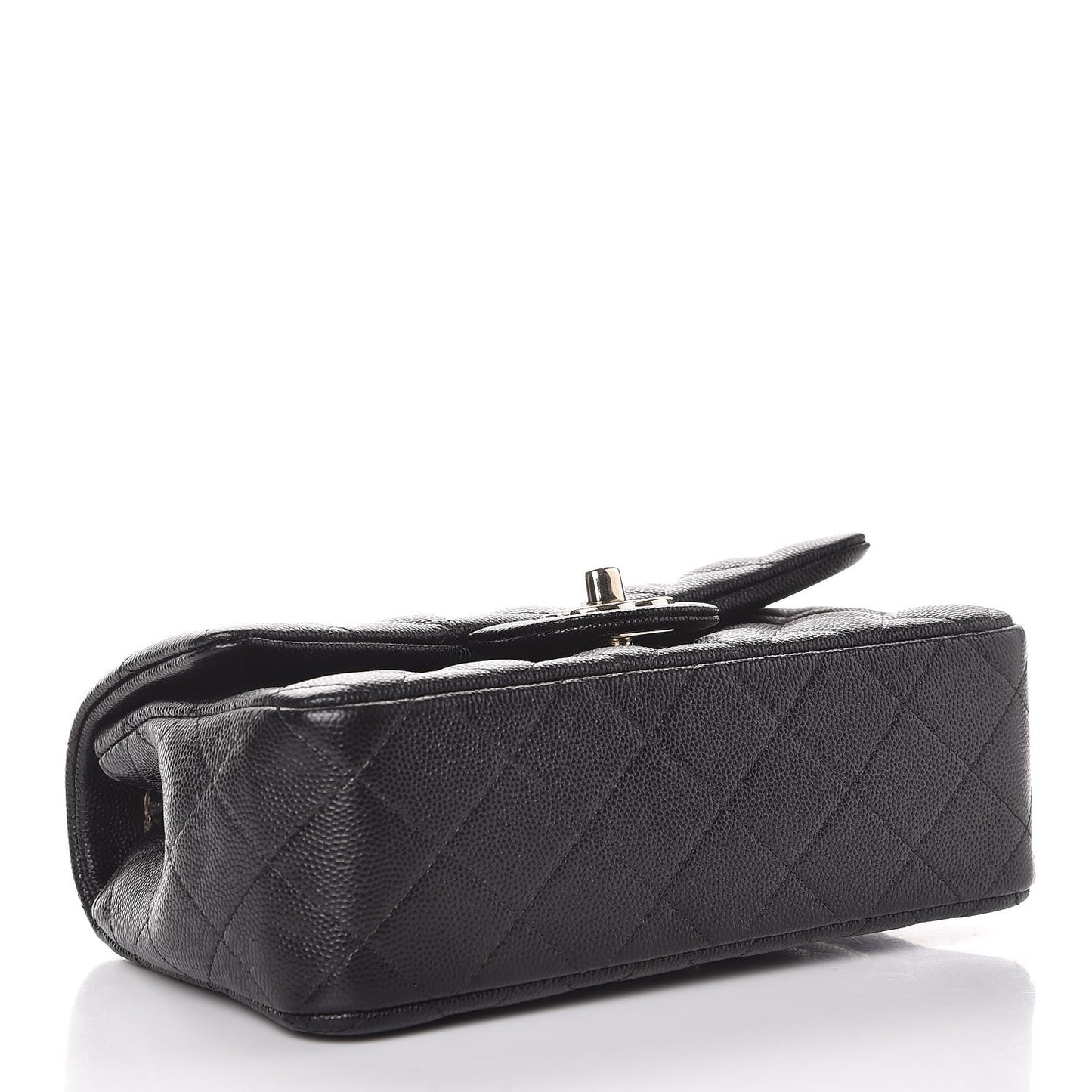 Caviar Quilted Mini Rectangular Flap Black
