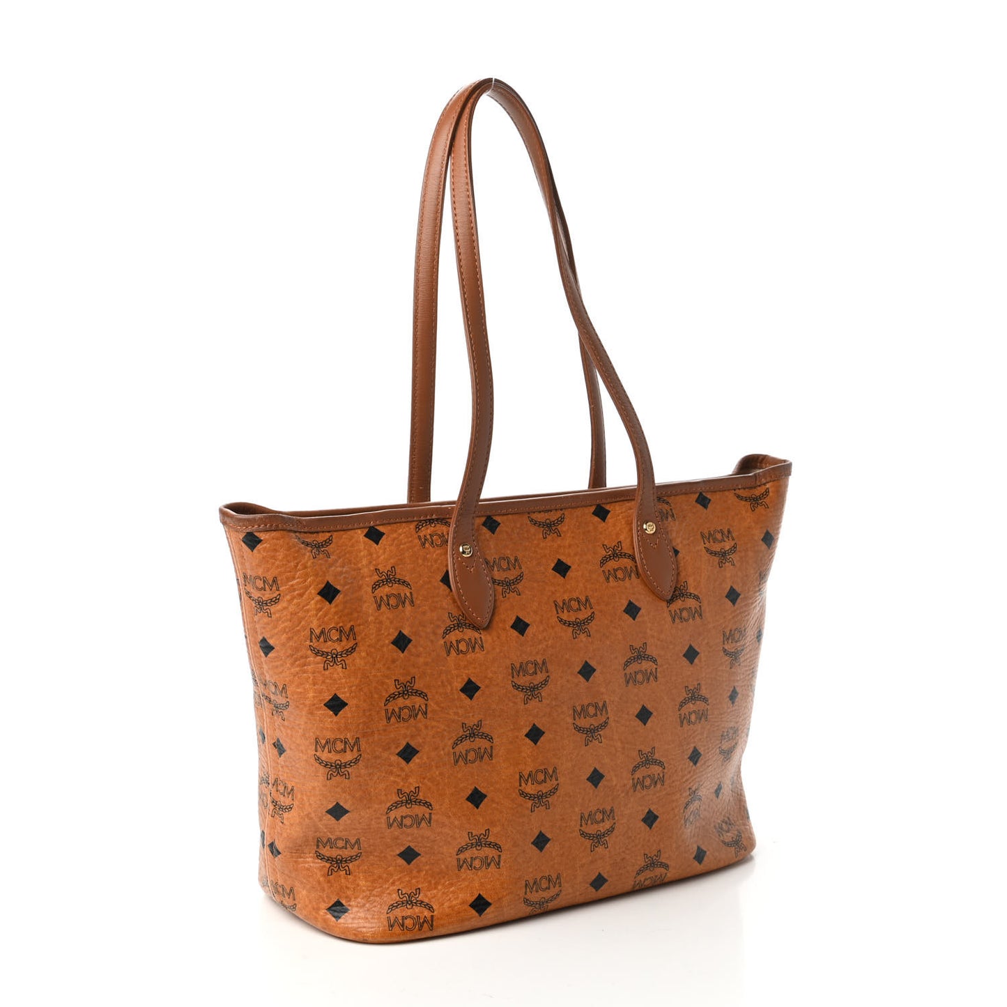 Visetos Dog Bone Shopper Tote Cognac