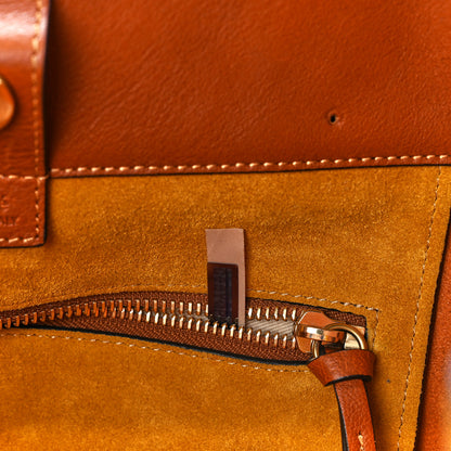 Chloe Smooth Calfskin Medium Milo Shopping Tote Caramel 9 of 13