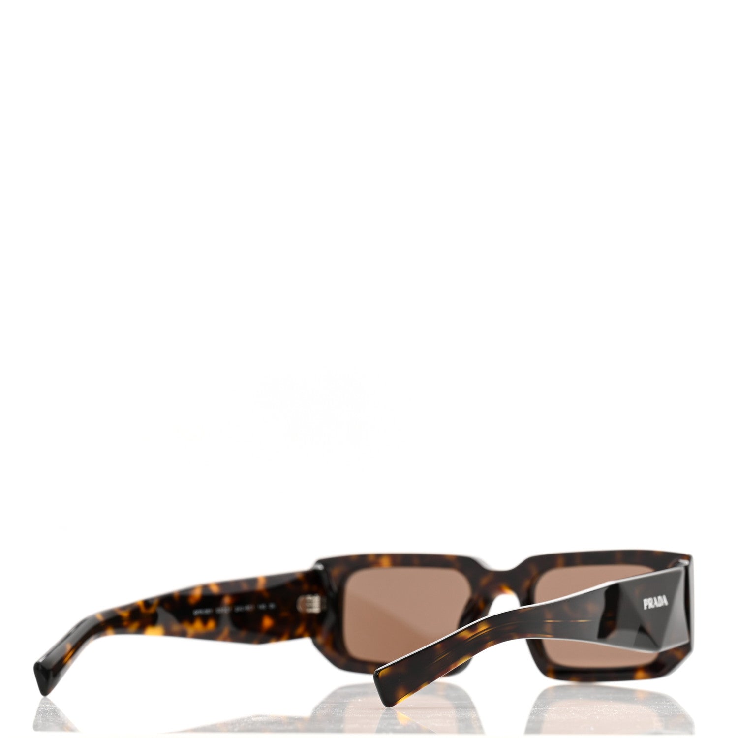 Prada Acetate Symbole Sunglasses SPR 06Y Havana 4 of 8