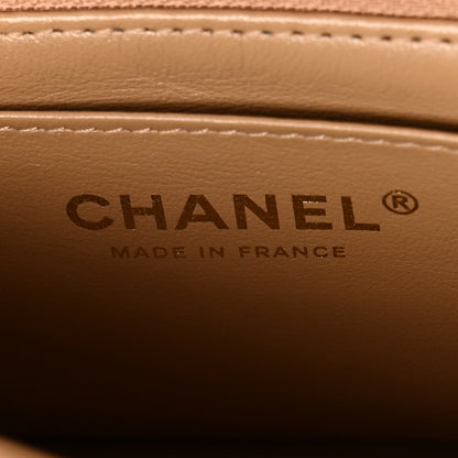 Chanel Lambskin Quilted Mini Metal Top Handle Rectangular Flap Beige 6 of 11