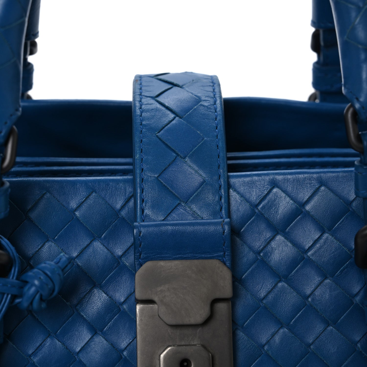 Bottega Veneta Light Calf Intrecciato Small Roma Signal Blue 11 of 22