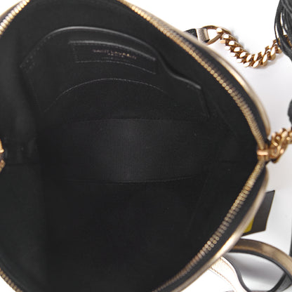 Saint Laurent Metallic Calfskin Heart Monogram Crossbody Gold 5 of 7