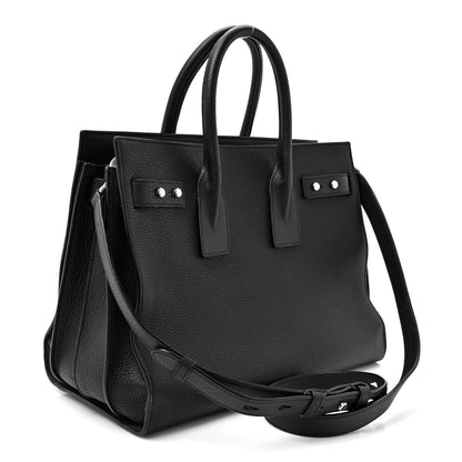 Saint Laurent Grained Calfskin Small Supple Sac De Jour Black 3 of 12