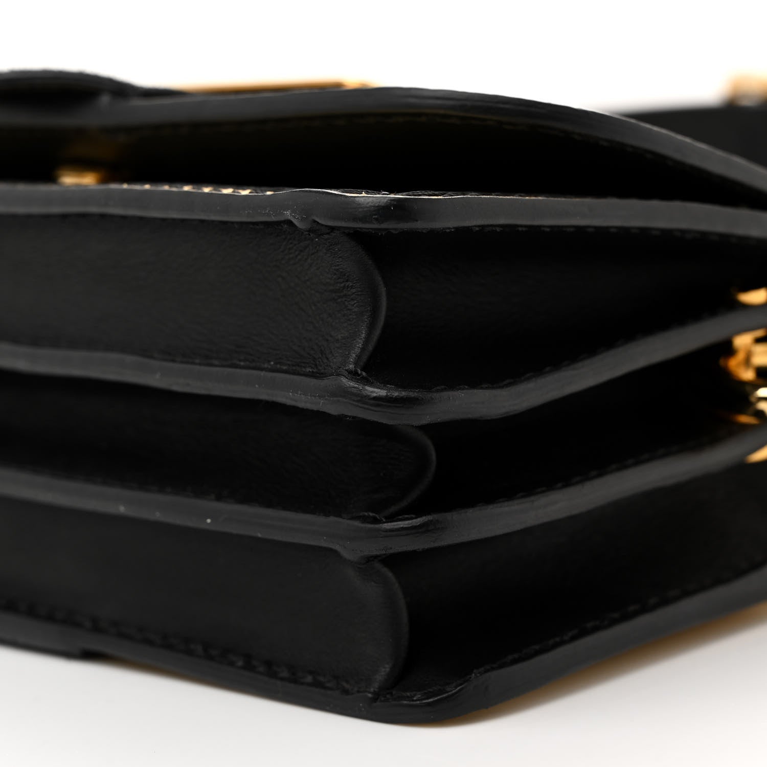 Burberry Metallic Calfskin Small Madison Buckle Bag Gold 11 of 15