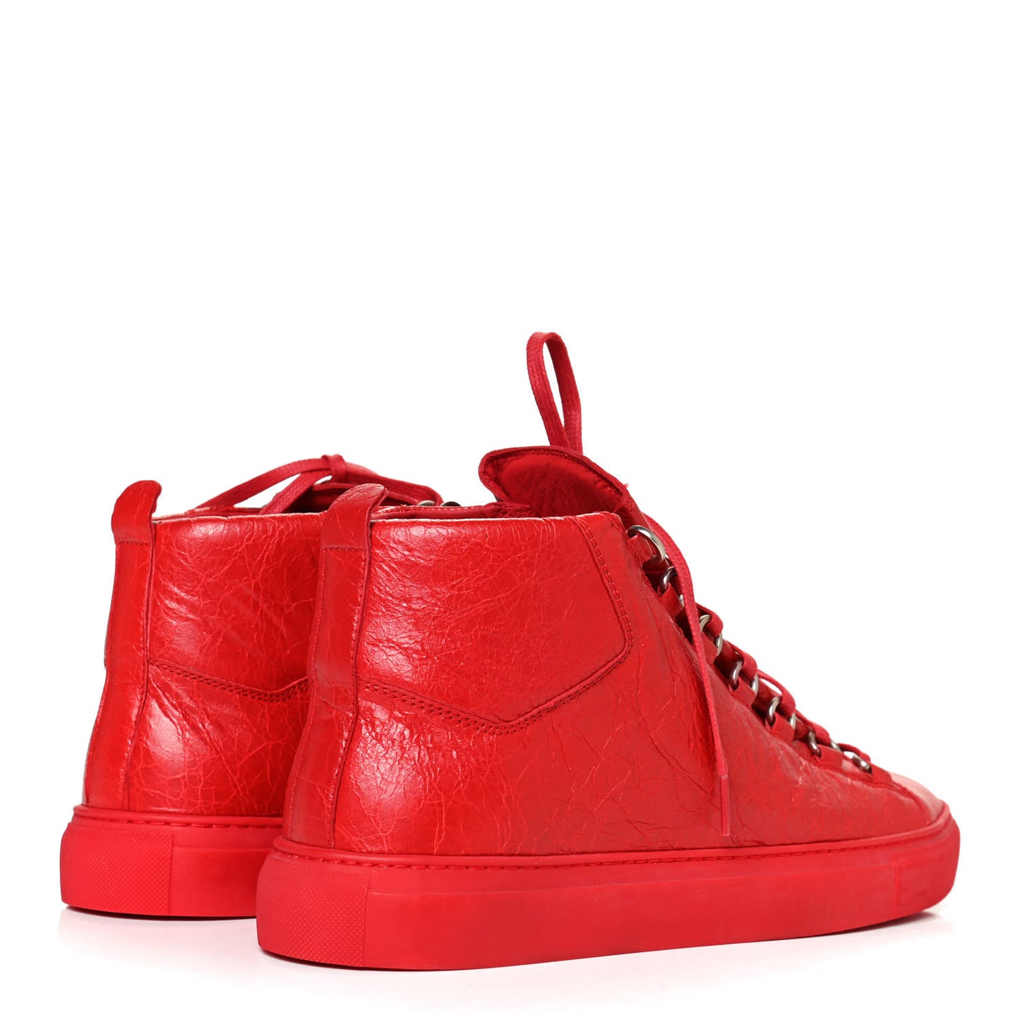 Agneau Arena Opaque Mens High Top Sneakers 44 Rouge Grenade