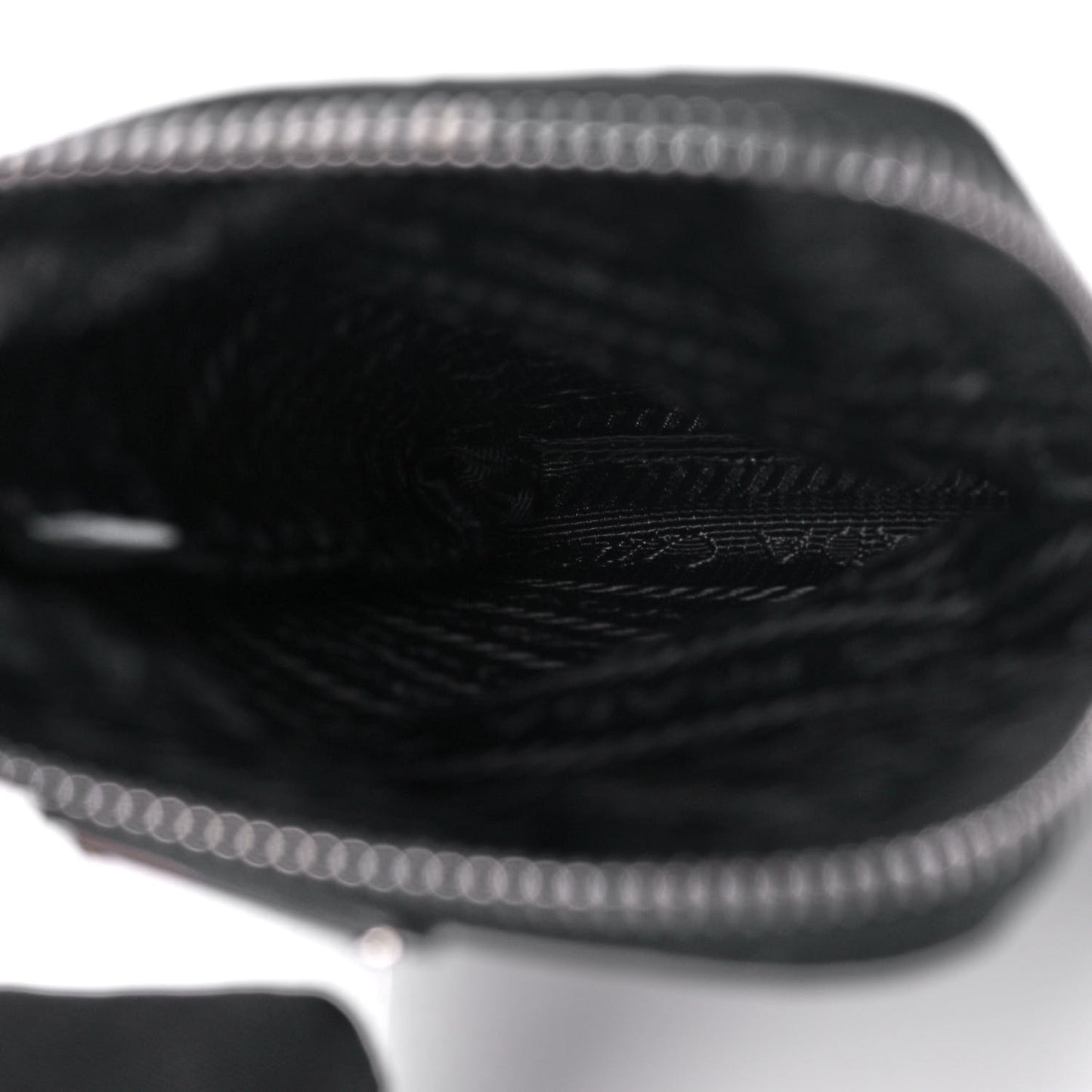 Tessuto Re-Nylon Double Pouch Black