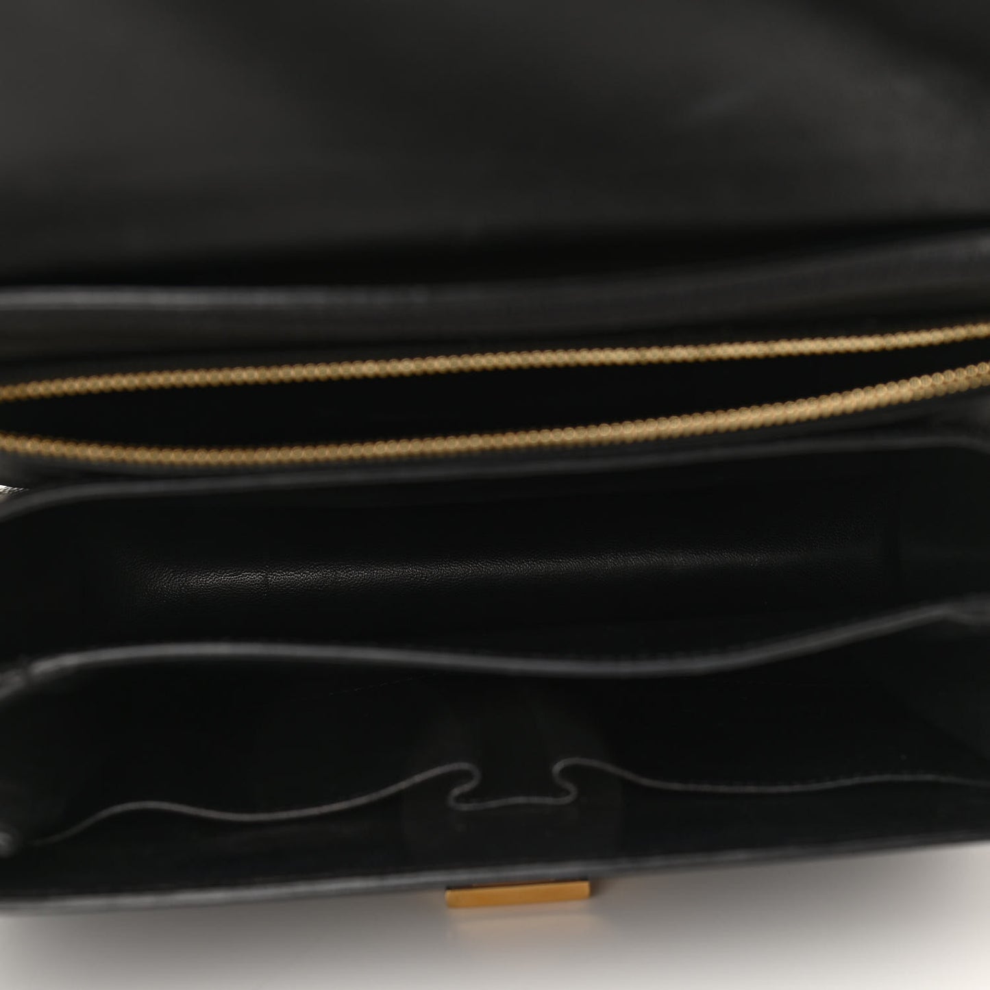 Liege Calfskin Medium Classic Box Flap Bag Black