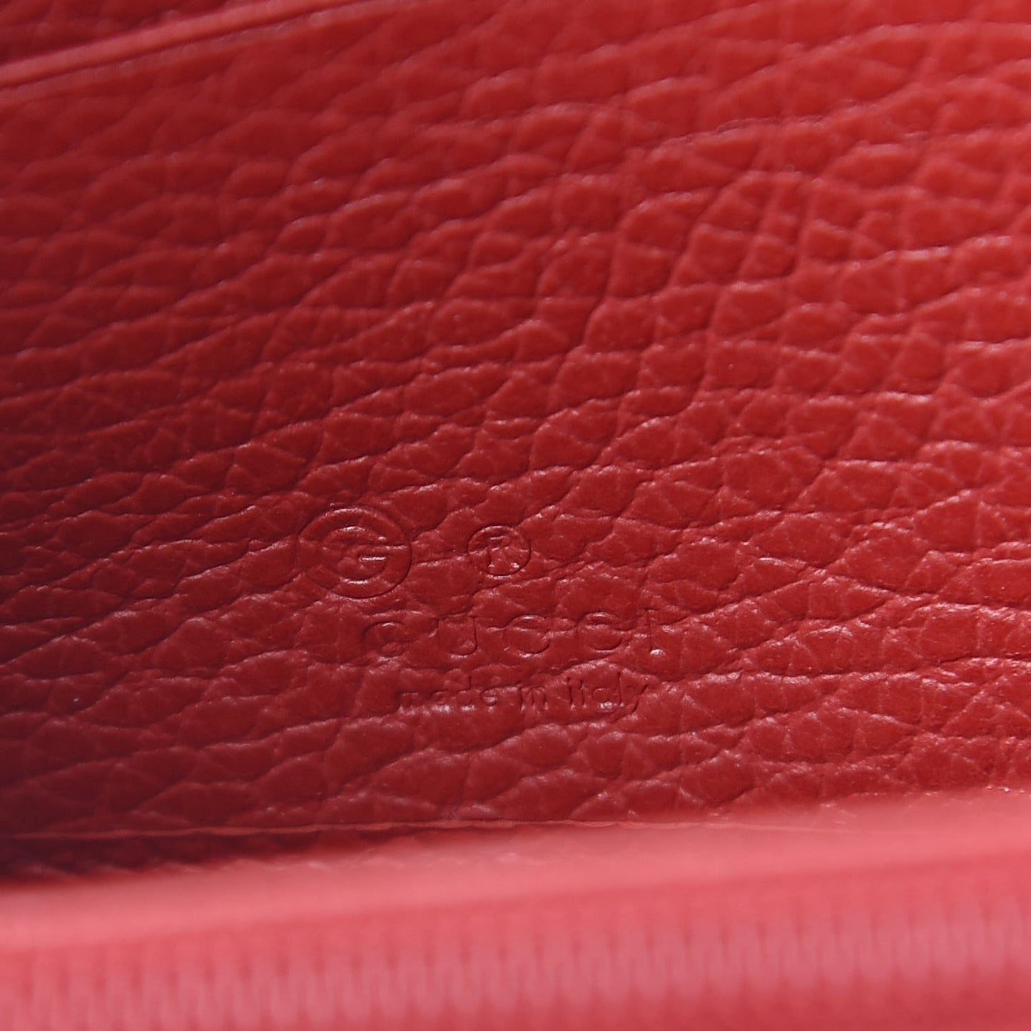 Monogram Dollar Calfskin Zip Around Wallet Beige Ebony Rosso