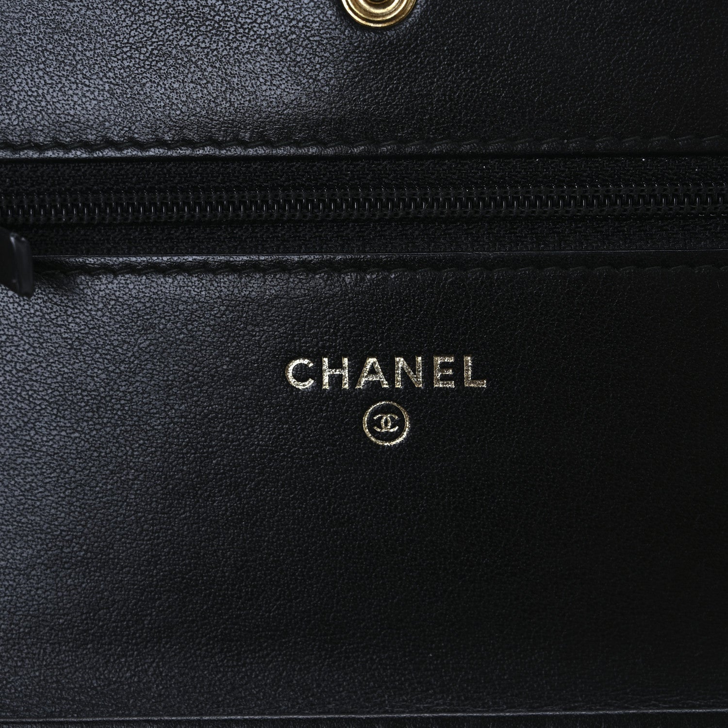 Chanel Caviar Quilted CC Filigree Wallet On Chain WOC Black 6 of 12
