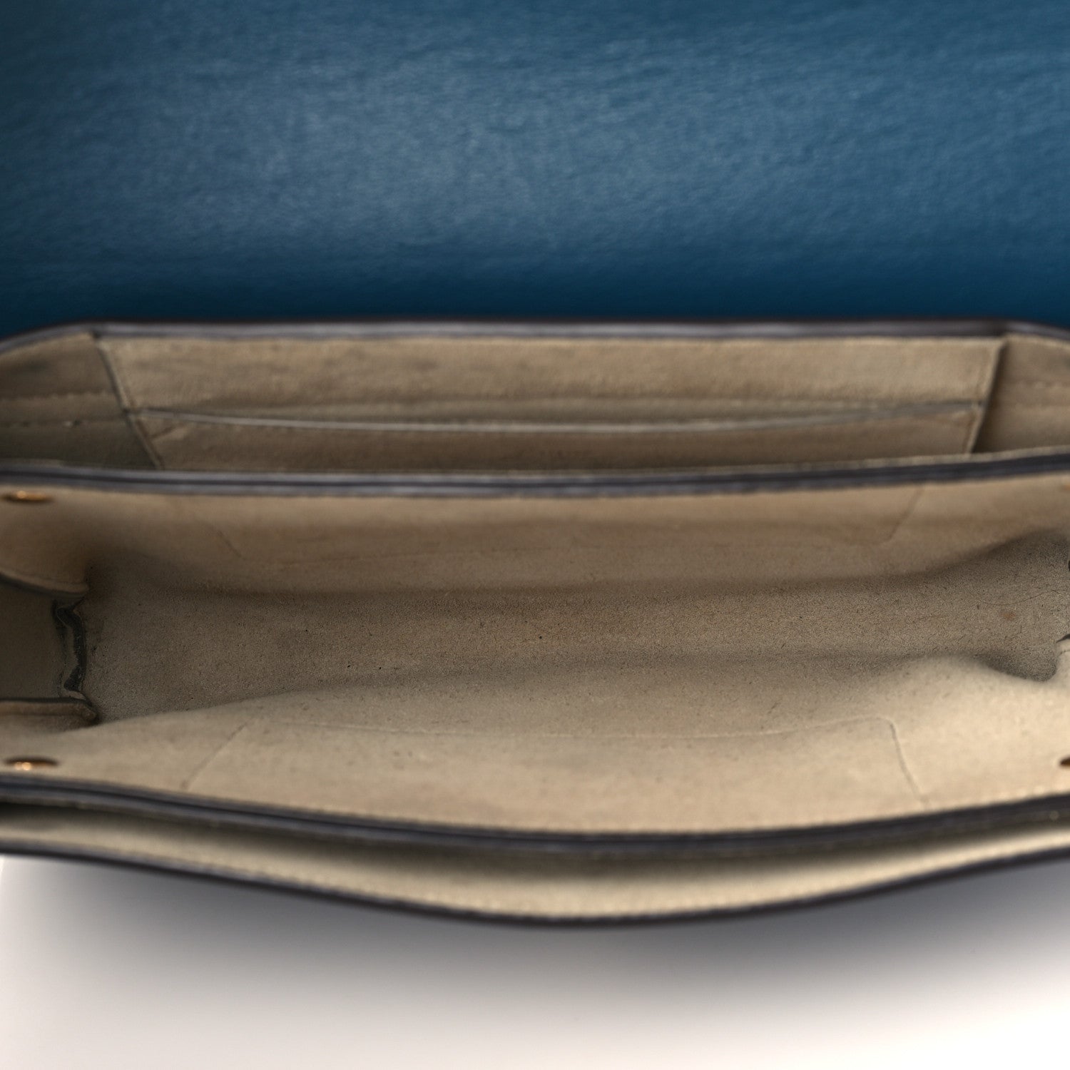 Chloe Suede Calfskin Small Faye Shoulder Bag Majolica Blue 5 of 12
