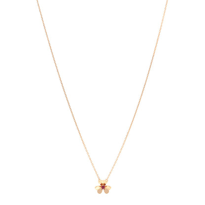 Van Cleef & Arpels 18K Rose Gold Ruby Mini Frivole Pendant Necklace 1 of 6