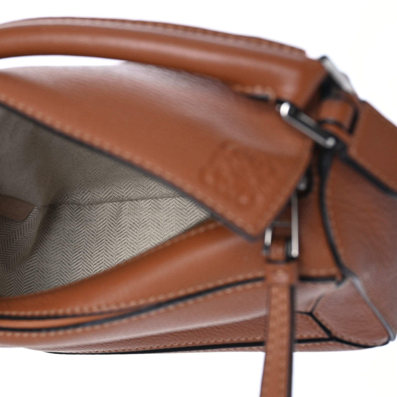 Calfskin Mini Puzzle Bag Tan