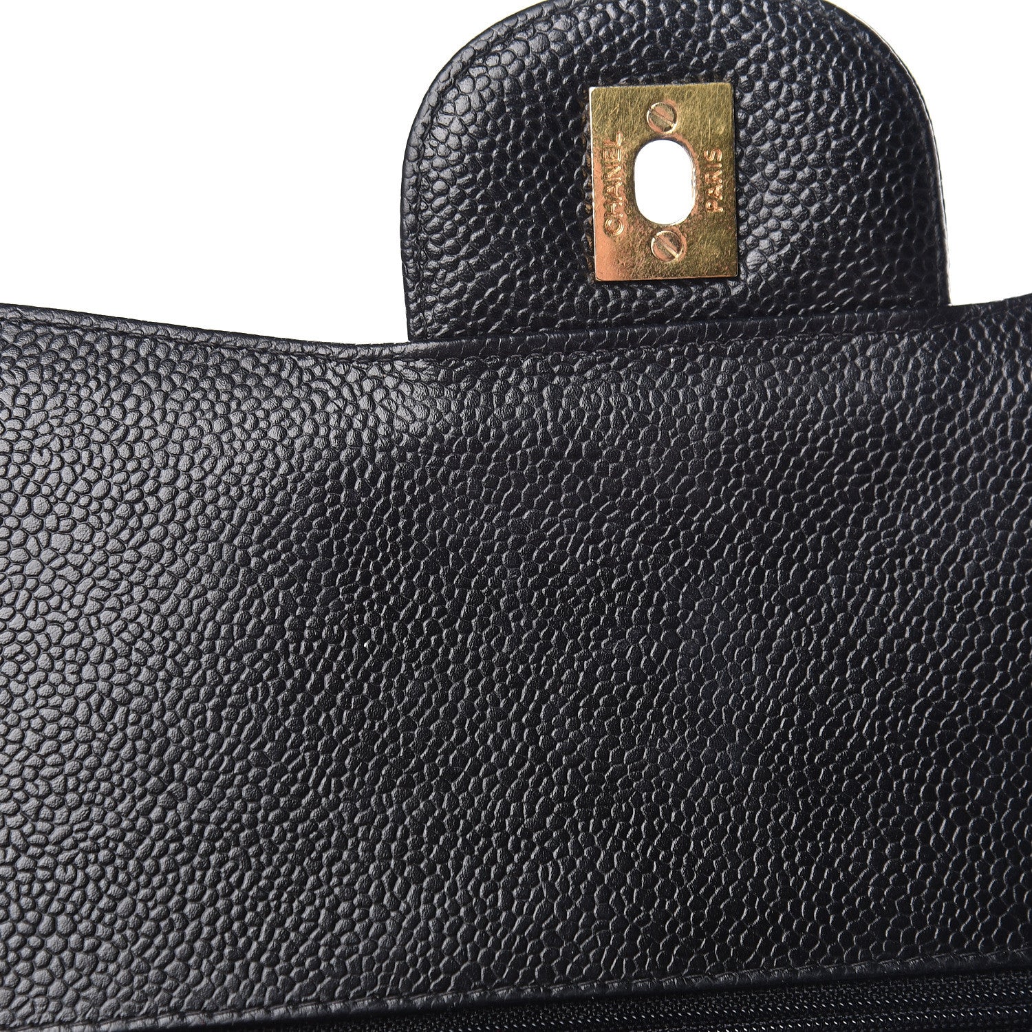 Chanel Caviar Quilted Jumbo Double Flap Black 15 of 24