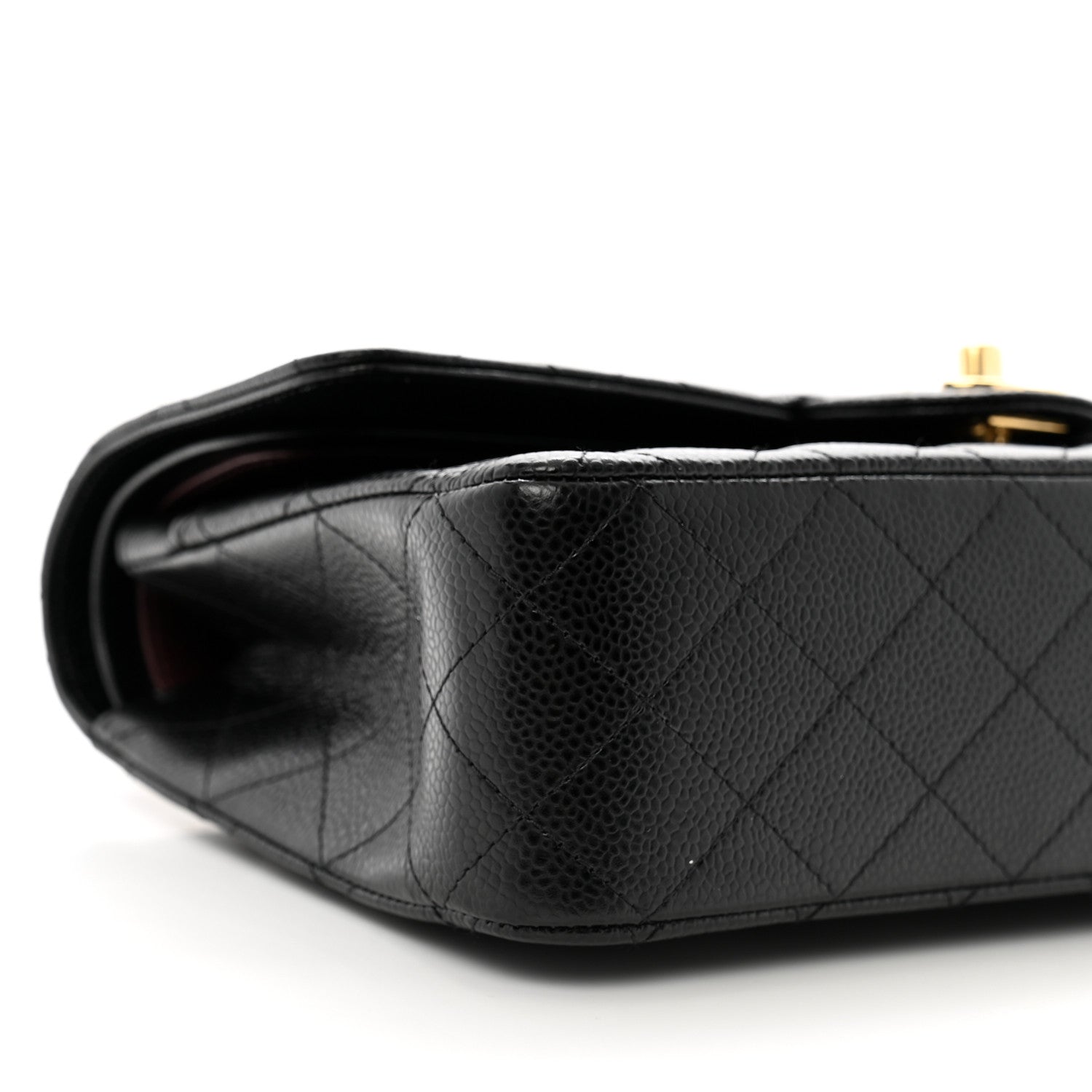 Chanel Caviar Quilted Medium Double Flap Black 9 of 10