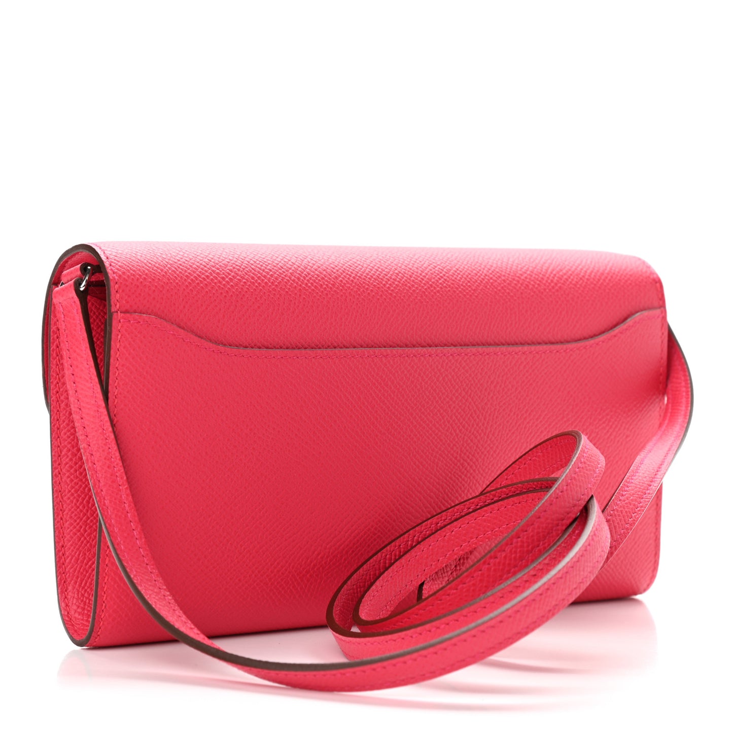 Epsom Alligator Lizard Constance Wallet To Go Rose Extreme
