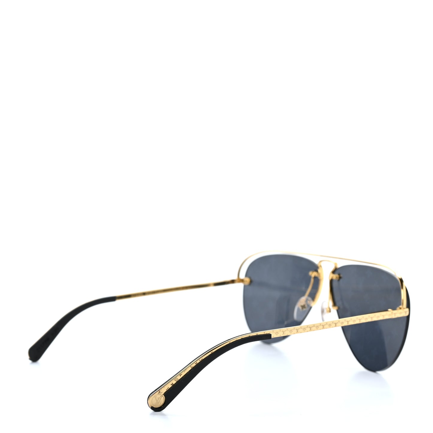 Metal Monogram Grease Sunglasses Z1172W Gold