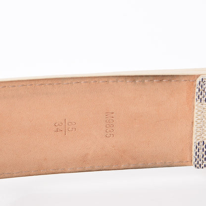 Louis Vuitton Damier Azur Pochette Solo Belt 85 34 10 of 12