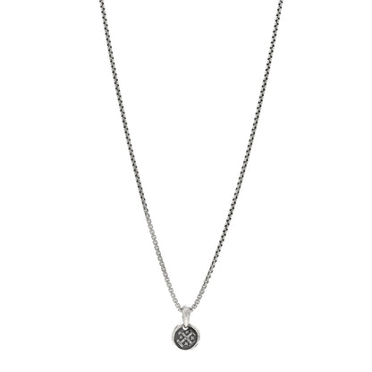David Yurman Sterling Silver 14K Yellow Gold Shipwreck Coin Amulet Pendant Necklace 1 of 5