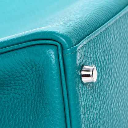 Hermes Taurillon Clemence Kelly Retourne 28 Bleu Paon 25 of 27