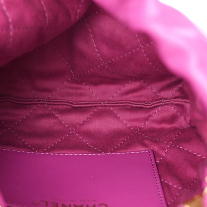 Chanel Shiny Calfskin Quilted Mini Chanel 22 Purple 5 of 11