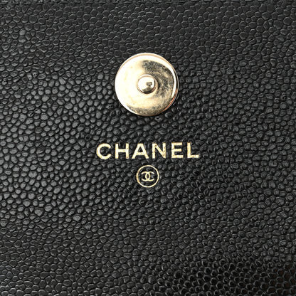Chanel Caviar Quilted Business Affinity Clutch With Chain Black 6 of 12