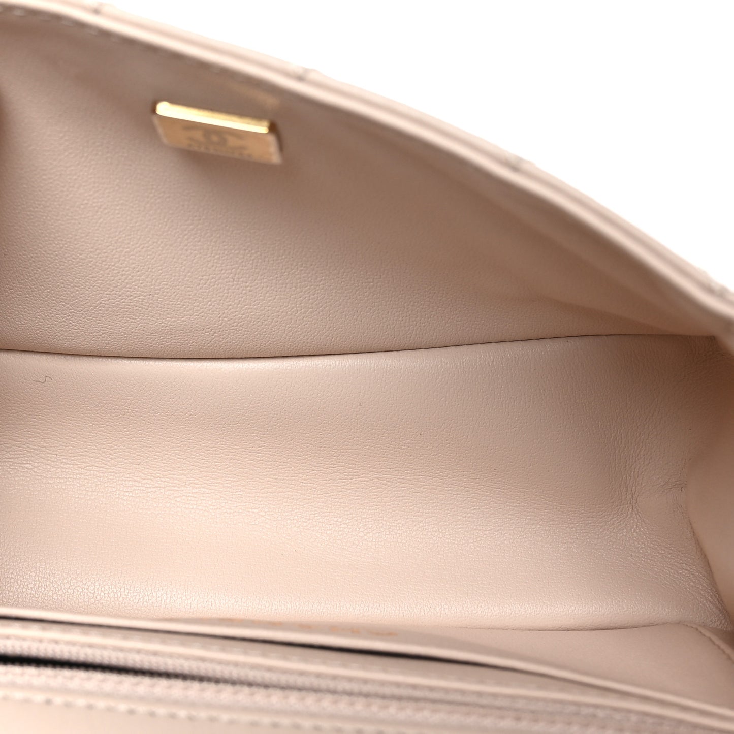 Aged Calfskin Quilted 2.55 Reissue Mini Flap Ecru