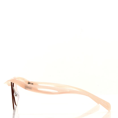 Prada Metal Runway Sculpted Sunglasses Peach 3 of 8