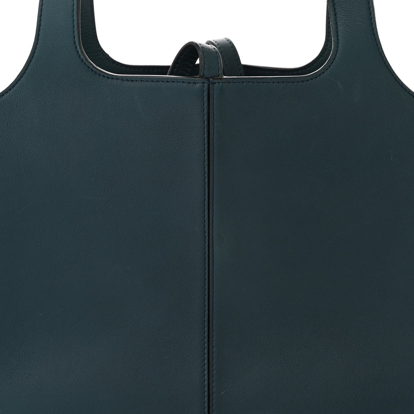 Calfskin Small Tri-Fold Shoulder Bag Steel Blue
