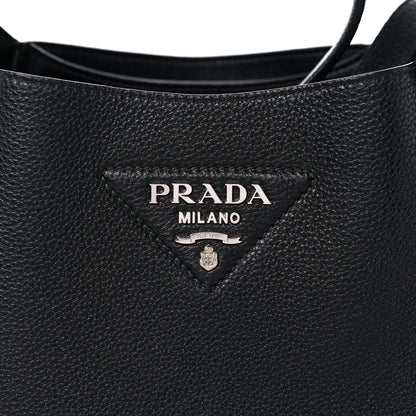 Prada Vitello Daino Dynamique Hobo Black 11 of 11