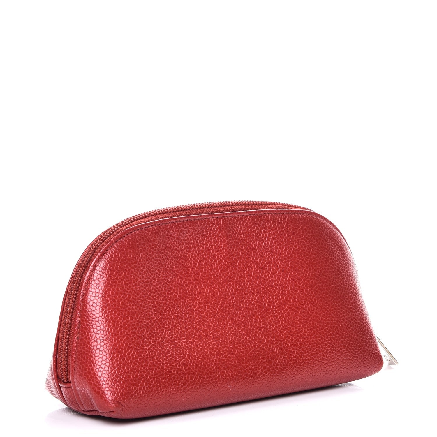 Chanel Caviar Timeless CC Cosmetic Pouch Red 3 of 9