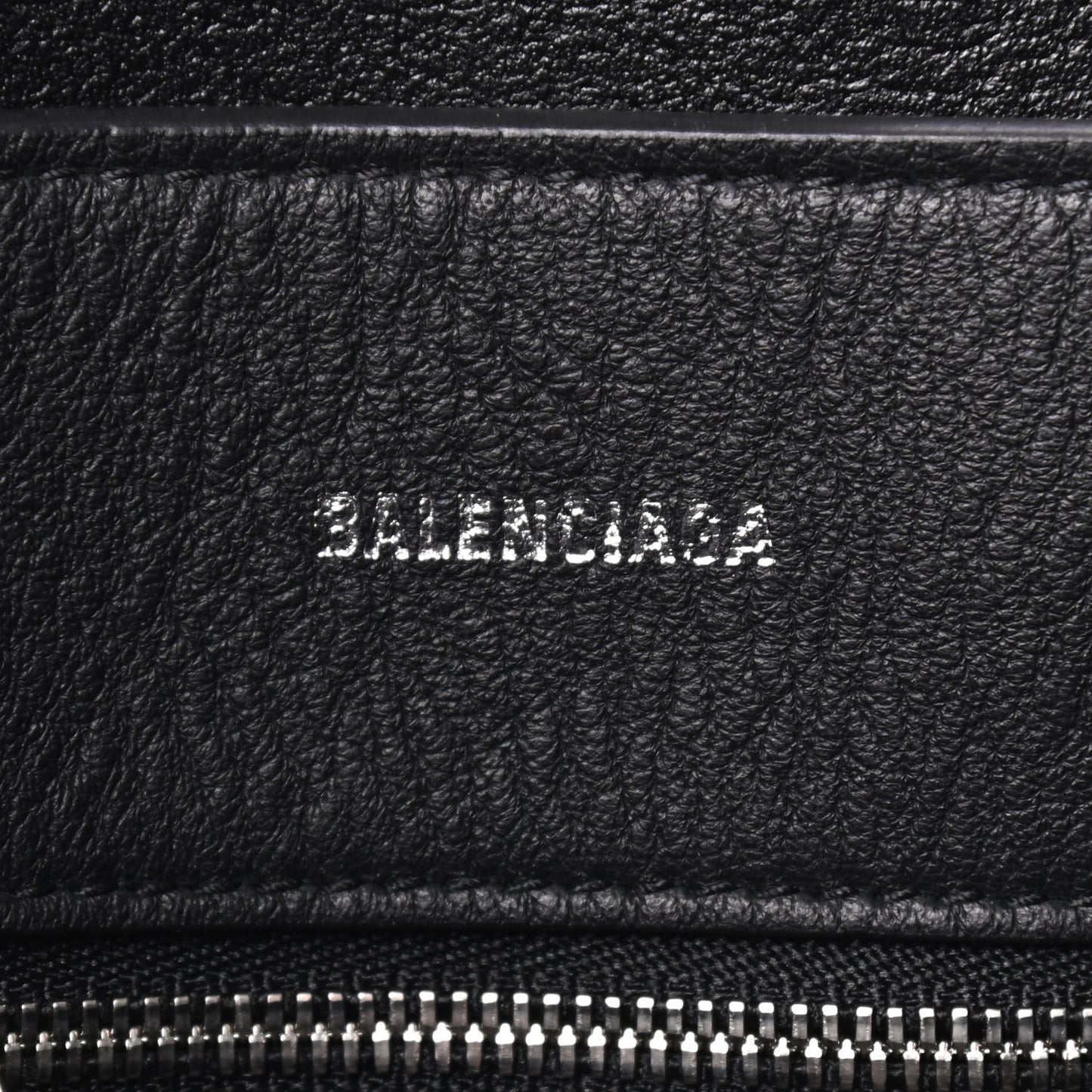 Smooth Calfskin Logo Double Sided Small Everyday Tote Balenciaga Grey Black