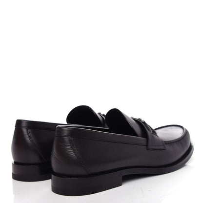 Louis Vuitton Calfskin Mens Loafers 9.5 Black 4 of 11