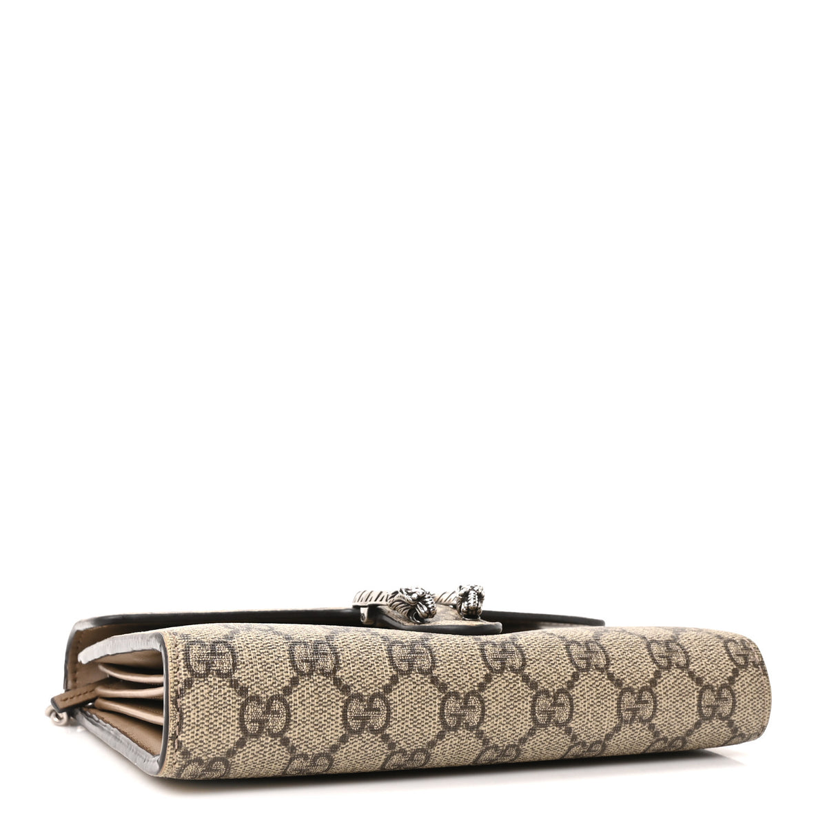 Gucci GG Supreme Monogram Mini Dionysus Chain Wallet Beige Taupe 4 of 10