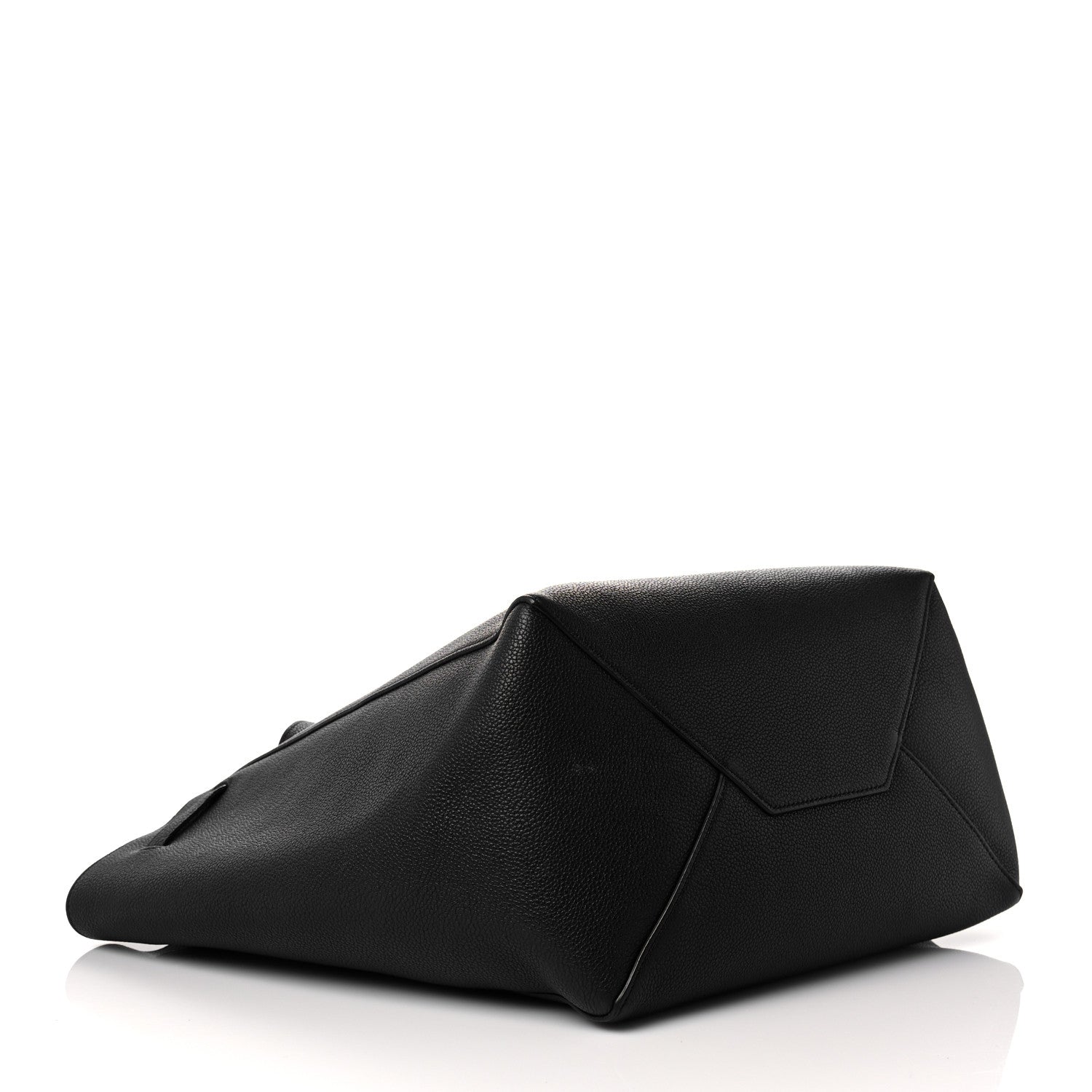 Celine Soft Grained Calfskin Small Belt Cabas Phantom Black 4 of 10