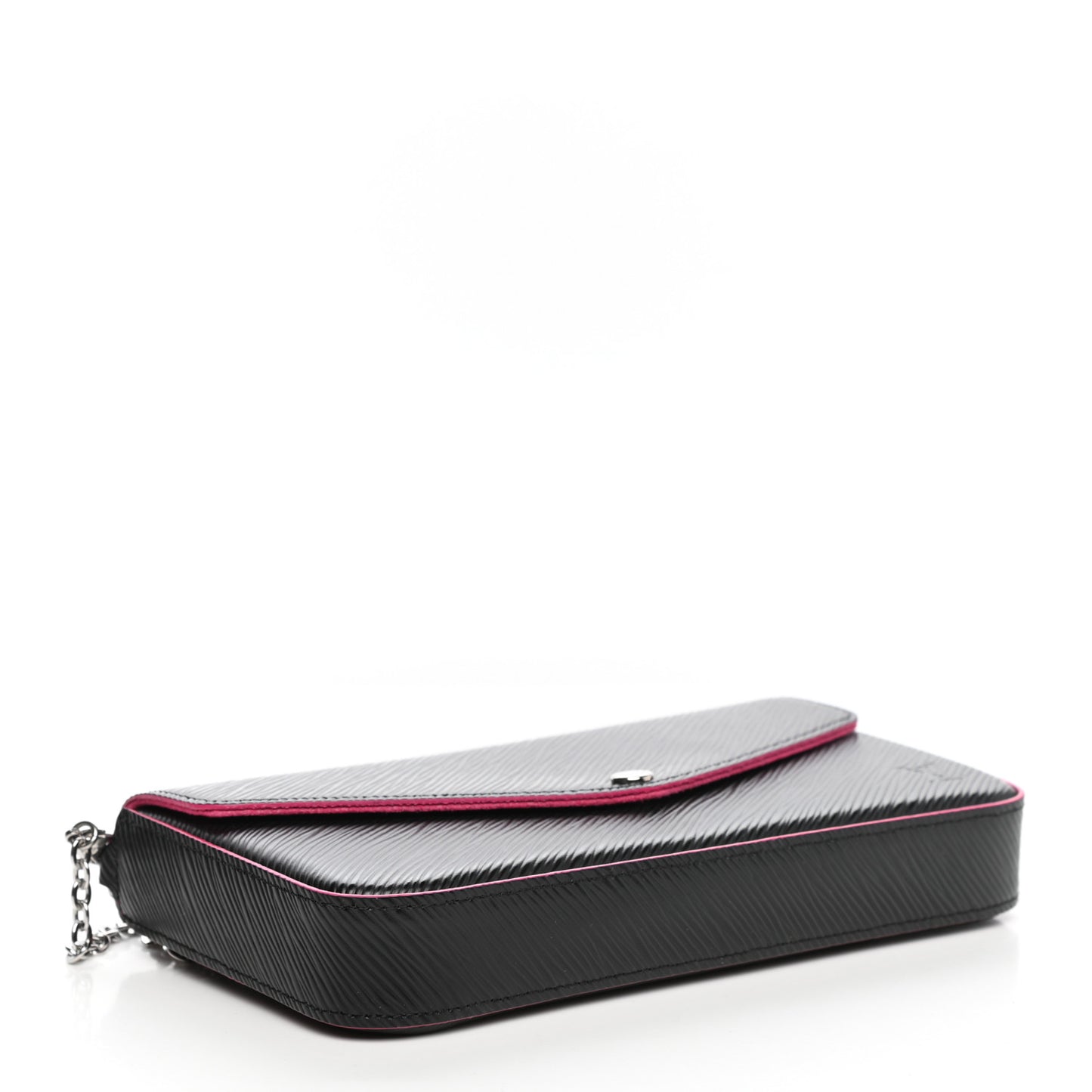 Epi Pochette Felicie Black Hot Pink