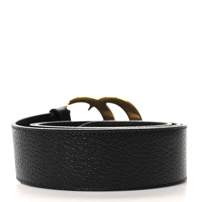Gucci Textured Dollar Calfskin Double G 40mm Belt 90 36 Black 2 of 6