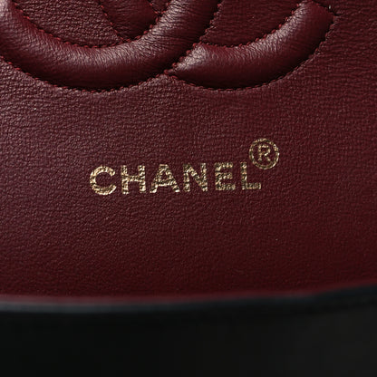 Chanel Lambskin Quilted Medium Double Flap Black 7 of 14