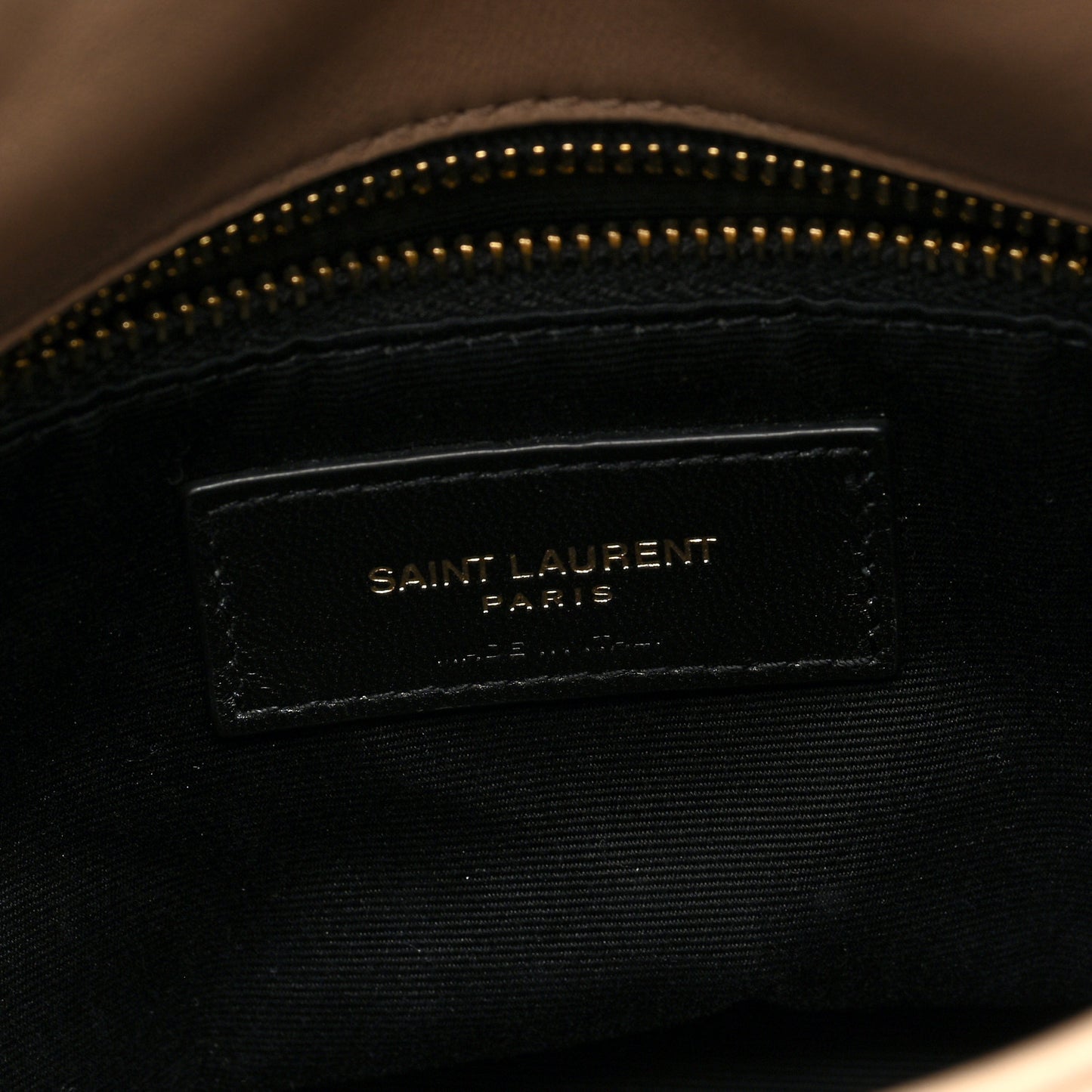 Lambskin Quilted Toy Loulou Puffer Monogram Chain Satchel Dark Beige