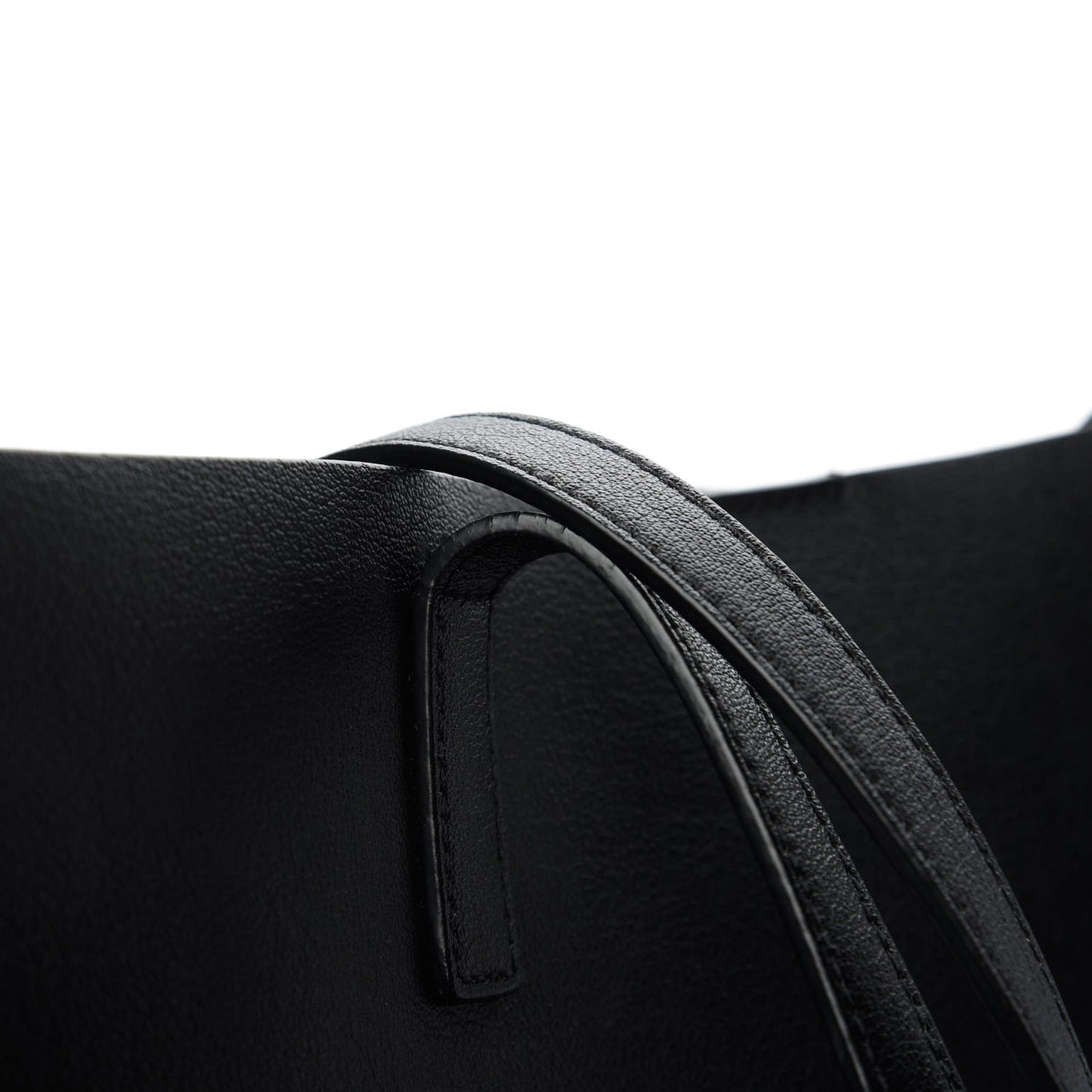 Calfskin Large Shopping Tote Black