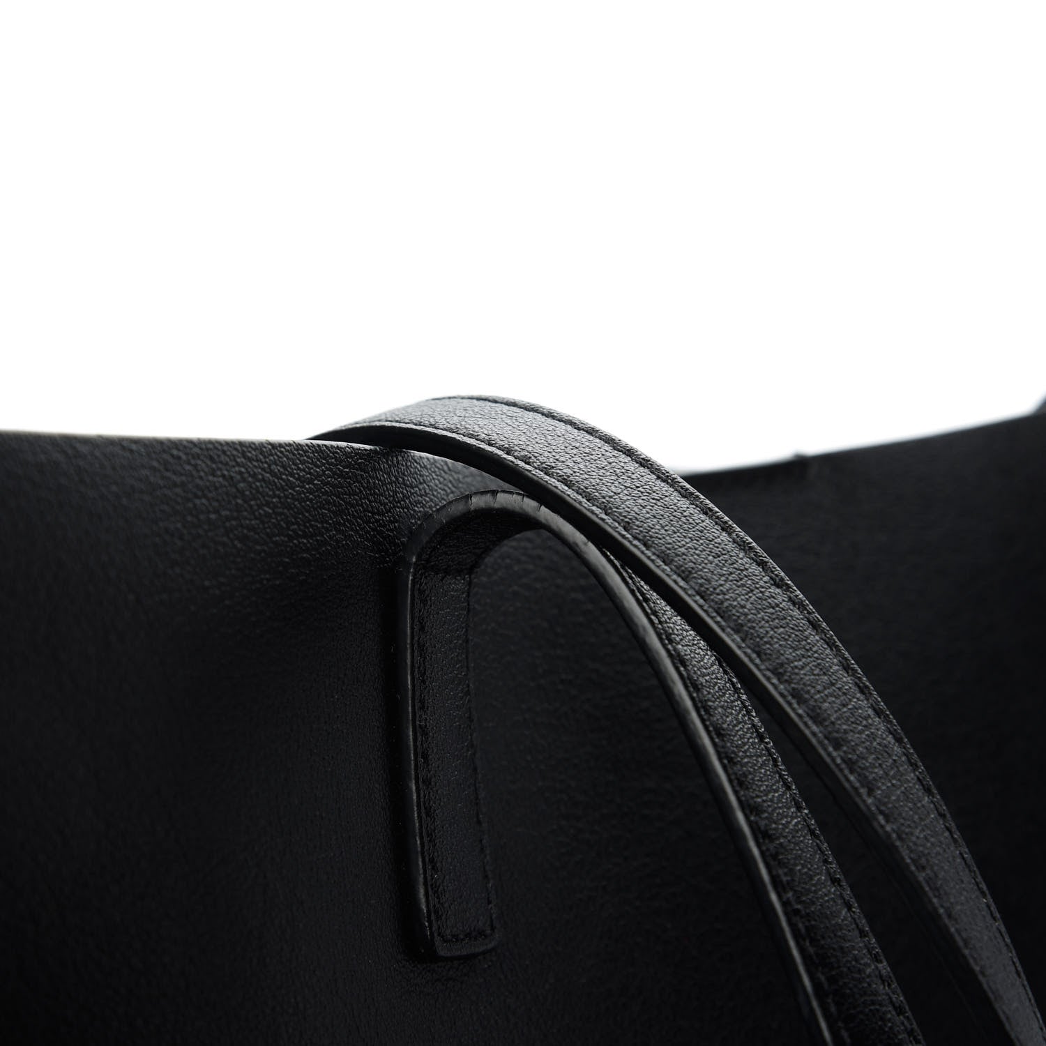 Saint Laurent Calfskin Large Shopping Tote Black 14 of 14