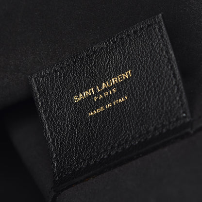 Saint Laurent Calfskin Large Shopping Tote Black 10 of 11