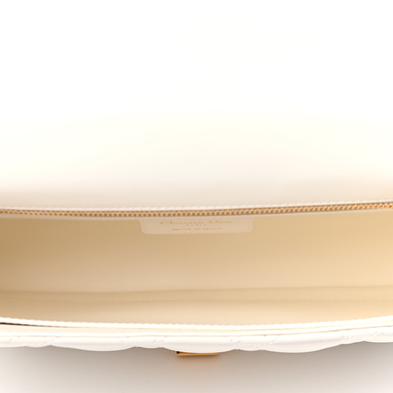 Christian Dior Lambskin Cannage Large Caro Bag Ivory 4 of 4