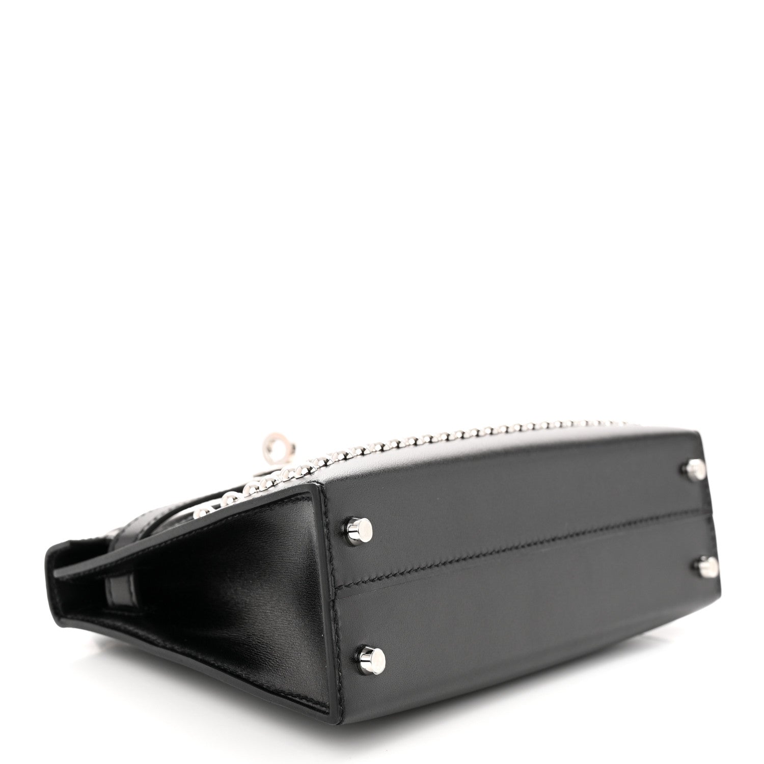 Hermes Box Studded Clouté Mini Kelly Sellier 20 Black 4 of 10